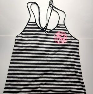 LOVE PINK Victoria's Secret Stripes Tank Top Small